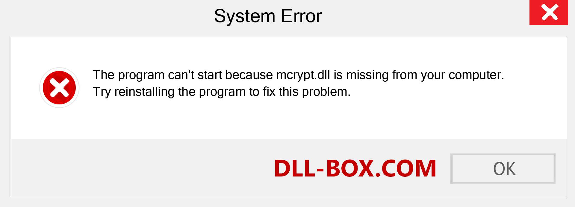  mcrypt.dll file is missing?. Download for Windows 7, 8, 10 - Fix  mcrypt dll Missing Error on Windows, photos, images